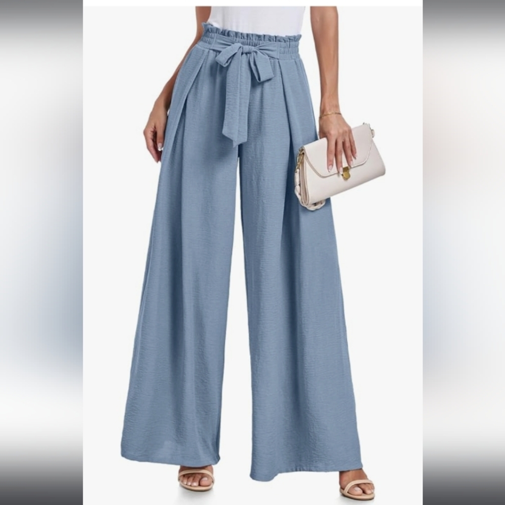 Misty Blue Wide Leg Pants XXL